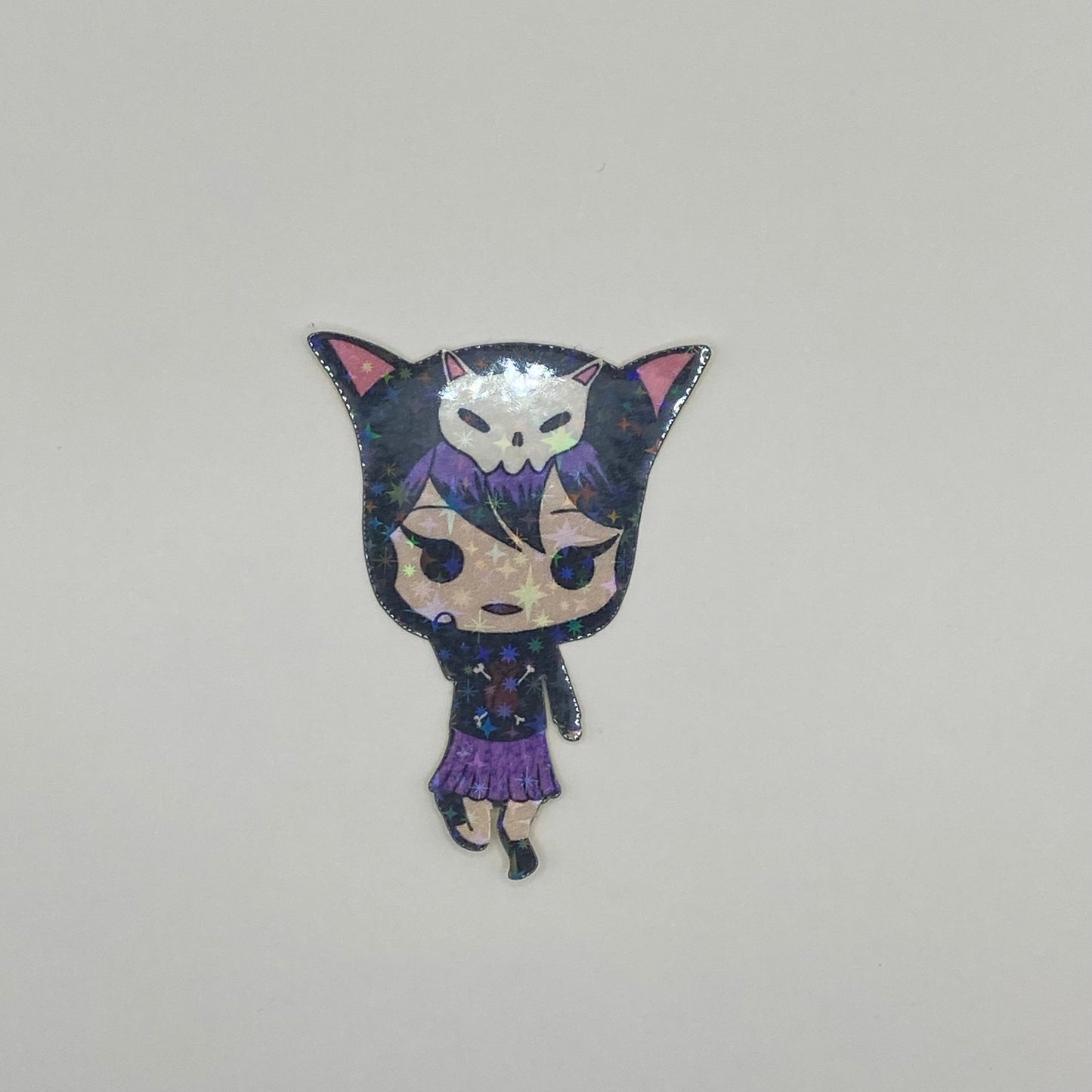 Cute Goth Chibi Girl Sticker