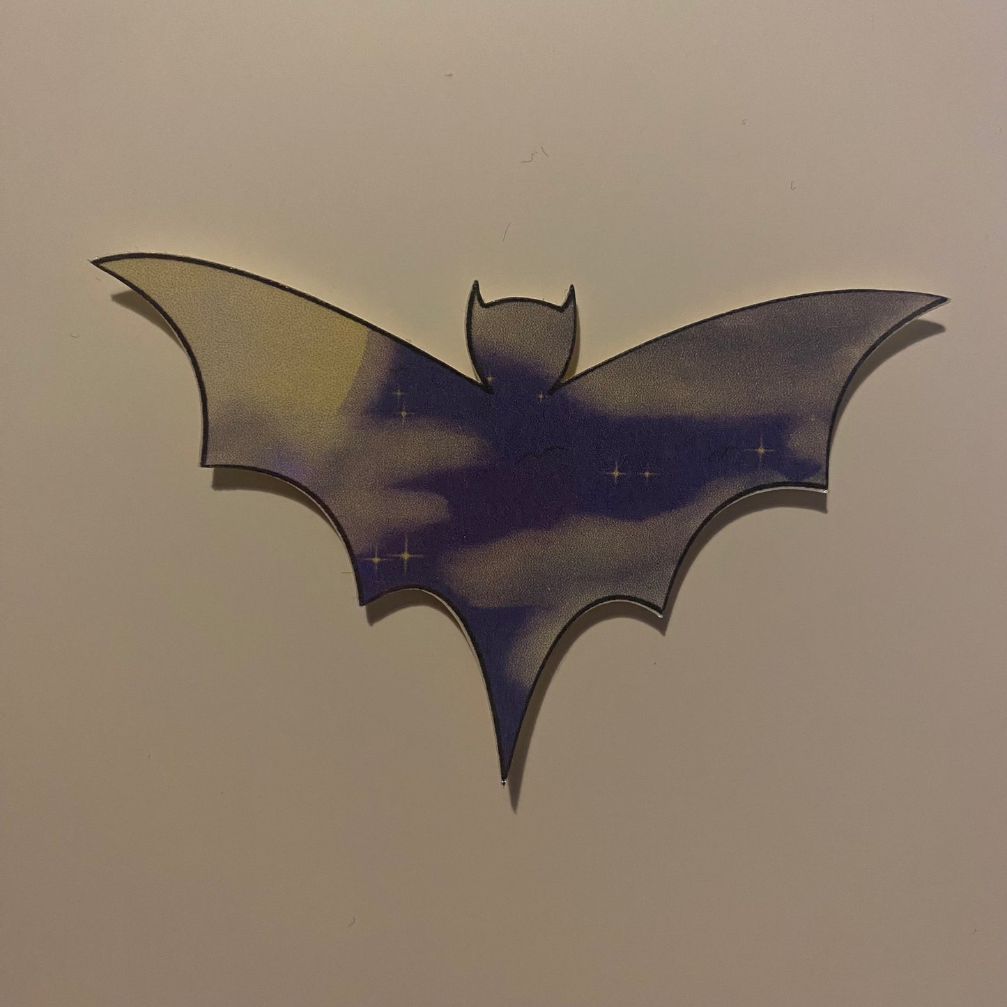 Halloween night bat sticker