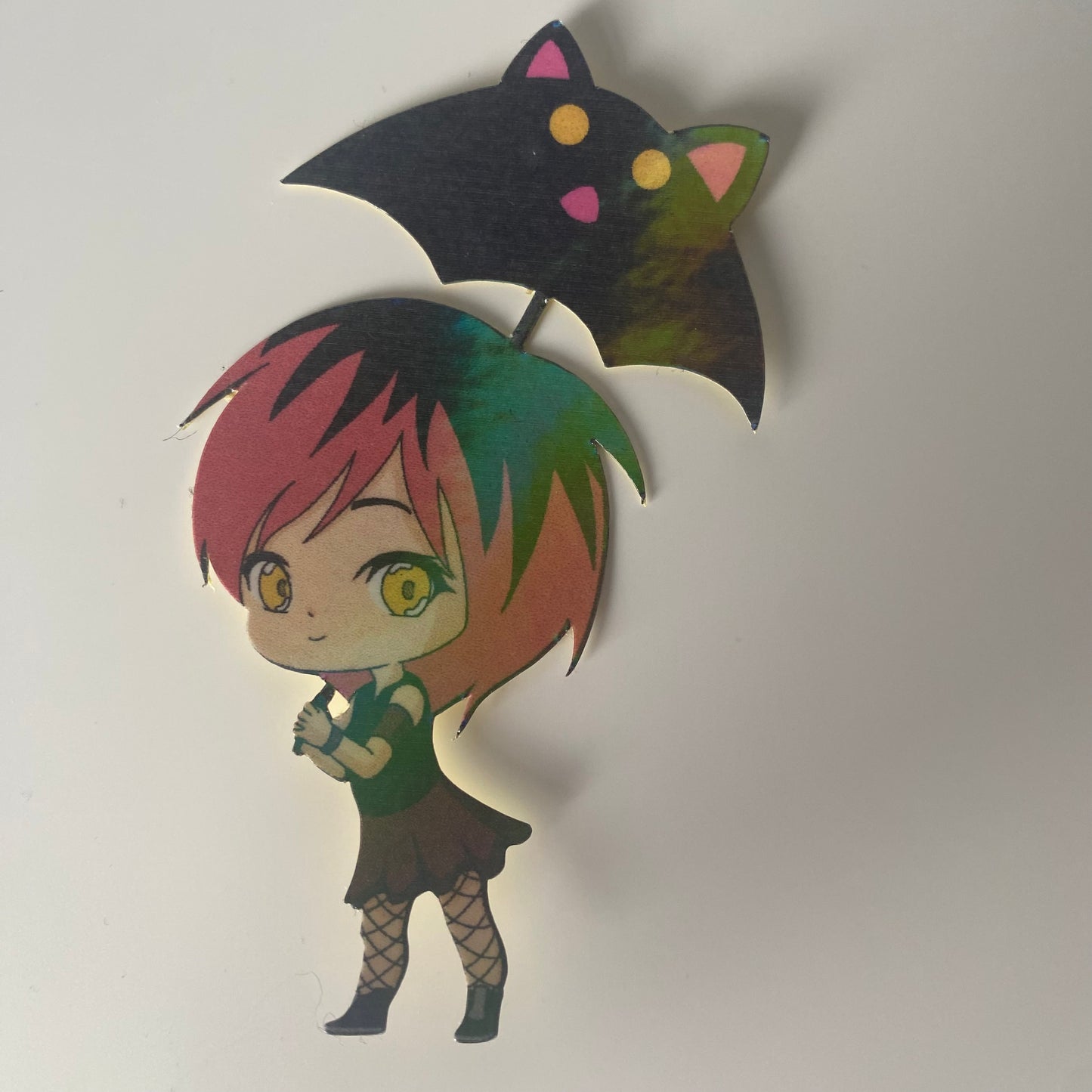 Chibi Rock Girl Sticker