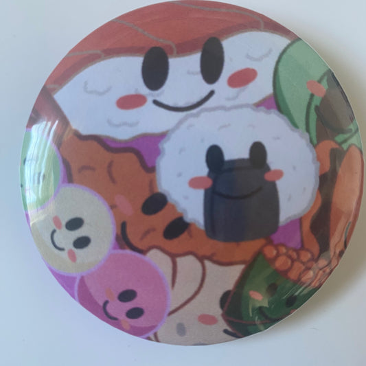 Kawaii Japanese Food Badge